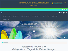 Tablet Screenshot of naturlicht.de
